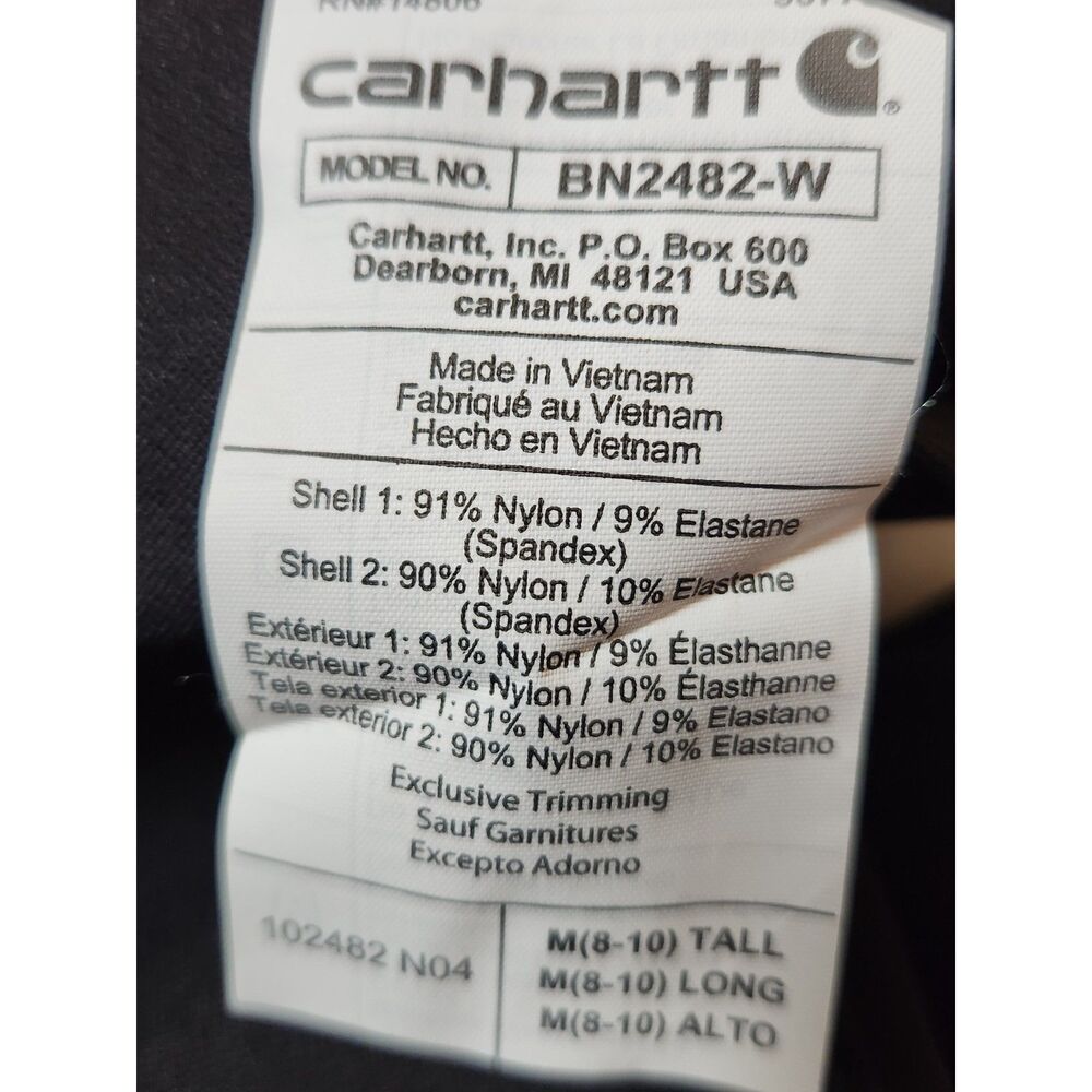 Carhartt Women’s Force Fitted Midweight Utility Legging Medium Tall Black - Picture 11 of 11